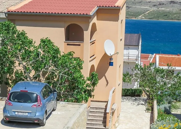 In Pag With Sea View, Terrace, Air Conditioning, Wifi
