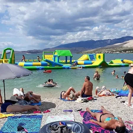 In Pag With Sea View, Terrace, Air Conditioning, Wifi Apartmán