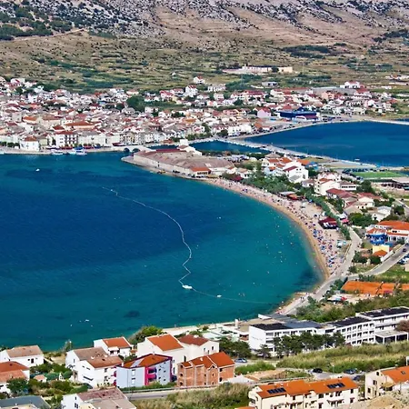In Pag With Sea View, Terrace, Air Conditioning, Wifi Apartmán *