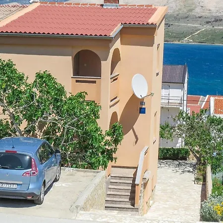 In Pag With Sea View, Terrace, Air Conditioning, Wifi